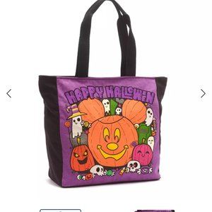 Mickey Mouse Halloween Canvas Tote Bag